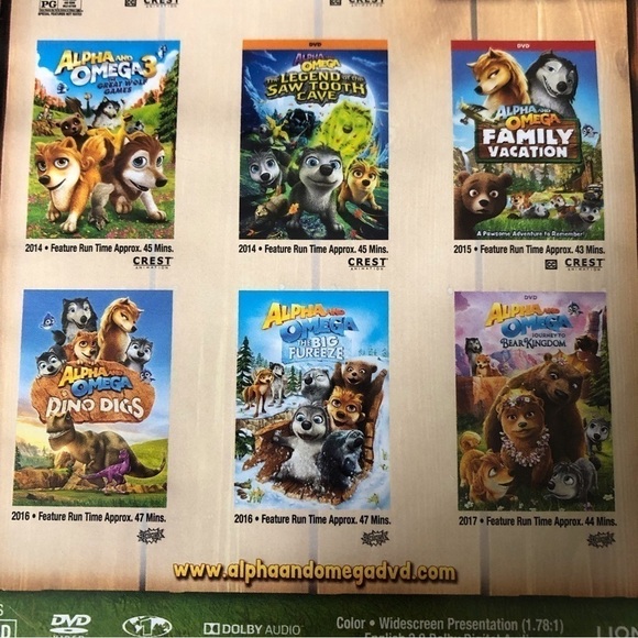 Alpha and Omega complete 8 movie DVD set - Picture 5 of 5